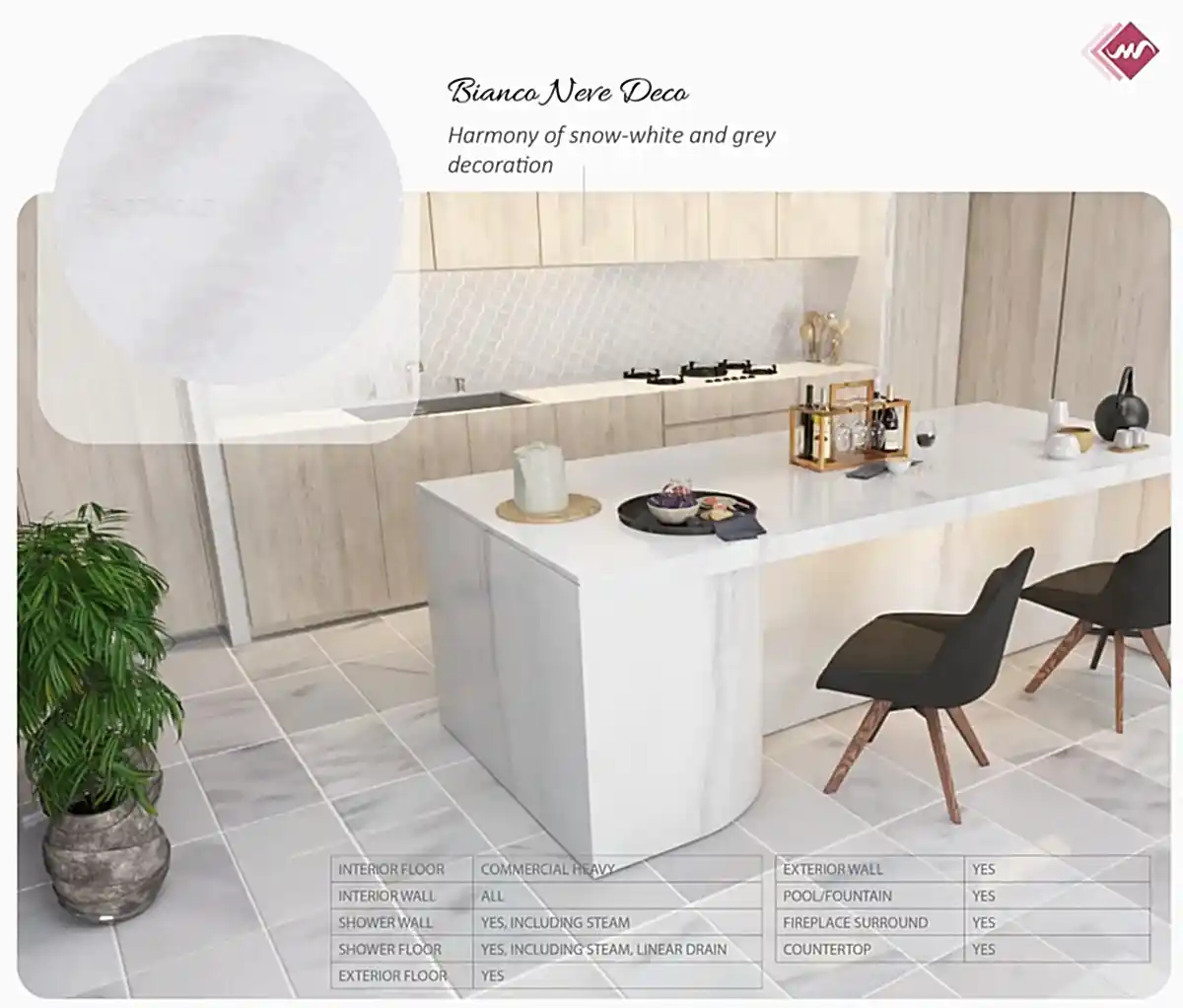 Bianco Neve Deco