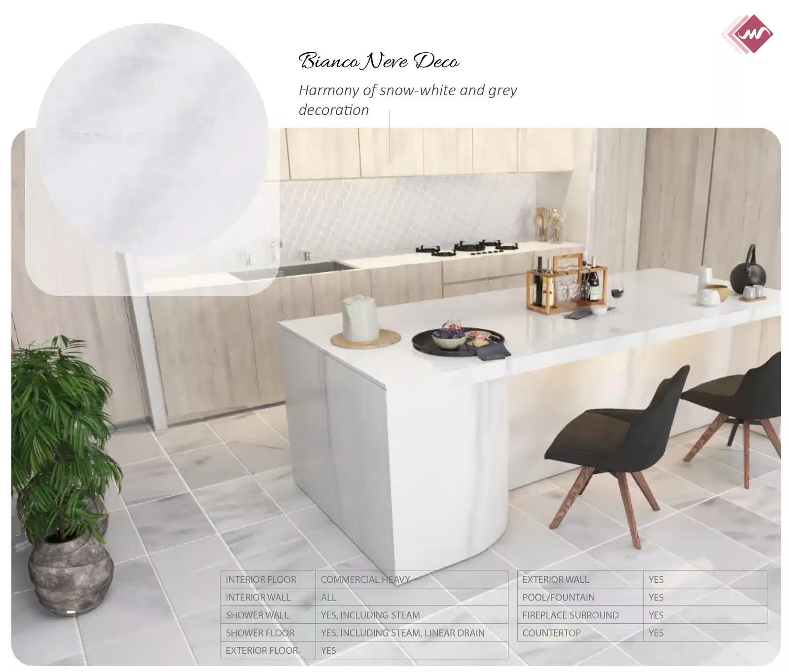 Bianco Neve Deco